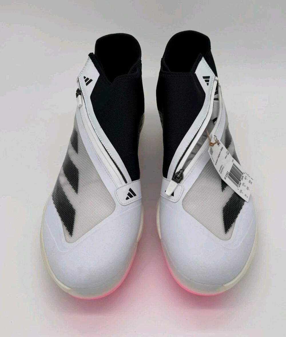 Adidas Adizero Impact+ Baseball Cleats White Black Pink IF3352 Men's Size 14 NEW